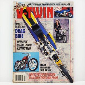 V-Twin Magazine (Paisano/Easyriders) Vintage Sept. 1990 Motorcycles Harley Buell